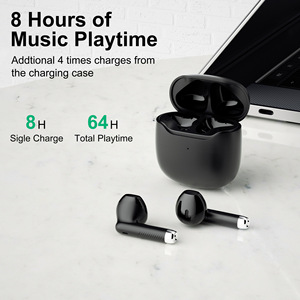 <span class=keywords><strong>HE</strong></span>-080 Cuffie True Wireless Ultra Leggere con Bassi Profondi, Auricolari ANC con Riduzione Attiva del Rumore per Musica e Gaming - Product Image 3