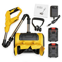Pelle à neige sans fil avec deux batteries et chargeur 21V 1800W, 12,5 pouces, pour le déneigement des petites allées, des trottoirs et des patios