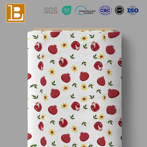 Vente en gros de tissu en popeline sergé 100% coton tissé à motif de cerises douces fraîches de style <span class=keywords><strong>japonais</strong></span> pour vêtements T-shirts Textiles - Product Image 5