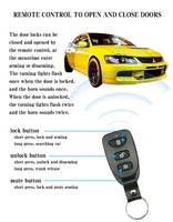 Système d'alarme de voiture One Way Octopus Alarmes BT avec contrôle par application de smartphone Déverrouillage du coffre
