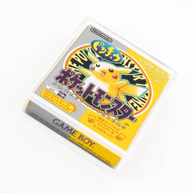 Bespoke clear Acrylic Box Protector Plastic Sleeve Display case for Gameboy Stand Closure