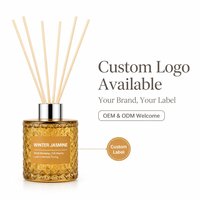 Huiles essentielles parfumées multicolores sans flamme, diffuseur en verre élégant, émet un parfum frais et durable.