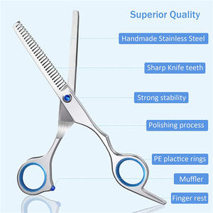 Ciseaux à effiler personnalisables de 6 pouces en acier inoxydable à tête droite pour usage esthétique, pour droitiers - Product Image 4