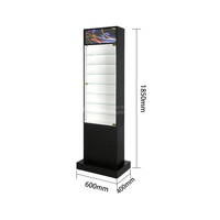 Vitrine murale pour lunettes d'éclairage Meuble de magasin de lunettes en bois personnalisé Présentoir pour lunettes de soleil pour magasin d'optique
