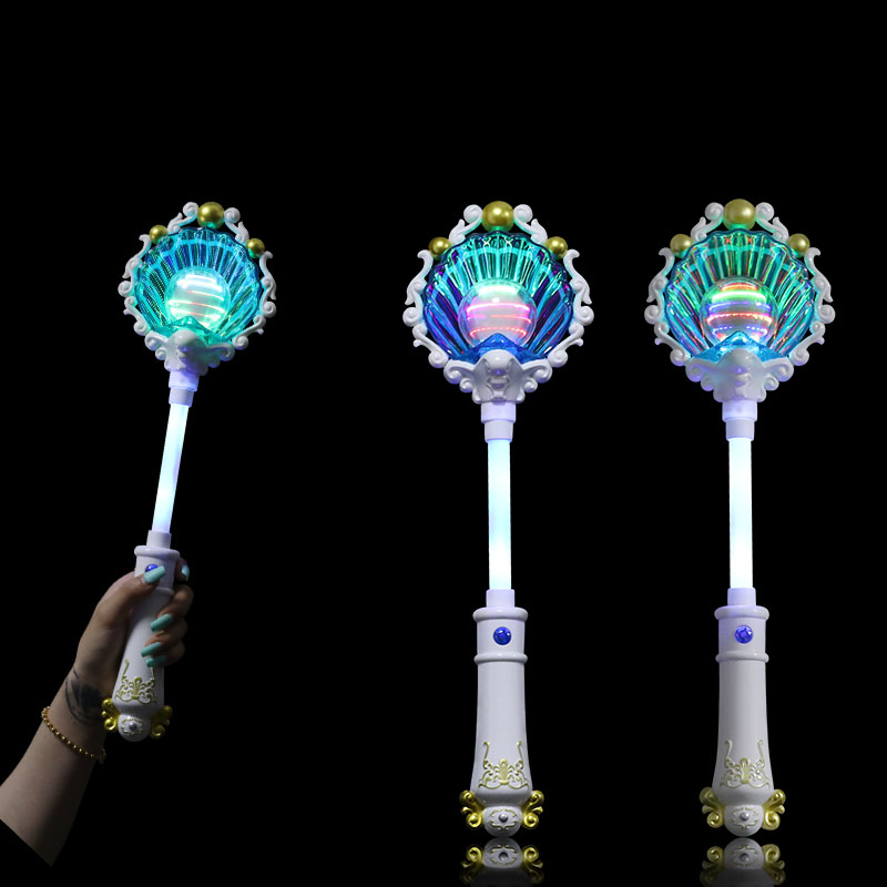 Готовая к отправке музыкальная звуковая ручная светящаяся палочка для детей светодиодные круглые шариковые огни мигающая палочка детская волшебная палочка товары для вечеринки