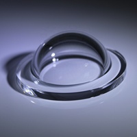 Dôme optique en verre de quartz de silice fondue de 66 mm pour boîtier de caméra sous-marine, qualité de surface 60-40