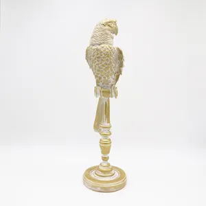 Hars Ambachtelijke Kunstmatige Hars Papegaai Vogels Sculptuur Met Hars Staande Home Decor