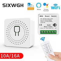 EWelink WiFi Smart Switch Contrôleur de minuterie à distance sans fil avec commande vocale Max. Courant 10A