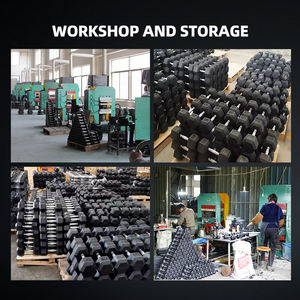 עיצוב חדש הסיטונאי כושר ברזל יצוק 5 ק "ג 10 ק" ג גומי משושה שחור - Product Image 4