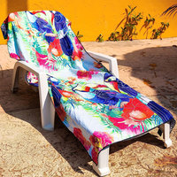Cheap Wholesale Printed Extra Large Microfiber Toweling Fabric Outdoor Beach Towel for Adult and Kids