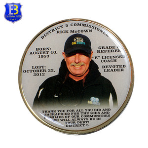 <span class=keywords><strong>Venta</strong></span> caliente personalizada del FBI recuerdo moneda <span class=keywords><strong>de</strong></span> Metal con la impresión - Product Image 4