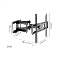 Soporte de TV de alta resistencia OEM ODM Soporte de pared de TV articulado de inclinación completa para pantallas LED LCD de 32 a 70 pulgadas