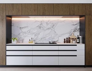 Custom Smart <strong>Acrylic</strong> Islands Set Modern Design Eco-Friendly Pantry Cupboard Durable Faucet Dining Mall Residential <strong>Kitchen</strong> - Product Image 4