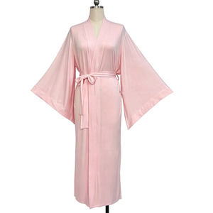 Usine mode respirant Modal <span class=keywords><strong>peignoir</strong></span> pour femmes vêtements <span class=keywords><strong>de</strong></span> nuit couleur unie Robe <span class=keywords><strong>de</strong></span> <span class=keywords><strong>bain</strong></span> lâche large <span class=keywords><strong>grande</strong></span> manches Robe élégante chemise <span class=keywords><strong>de</strong></span> nuit - Product Image 6