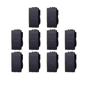 Interrupteur mural axial Gloca 1P 16A 220V 1 voie en plastique, installation facile, compatible avec la série Living - Product Image 1