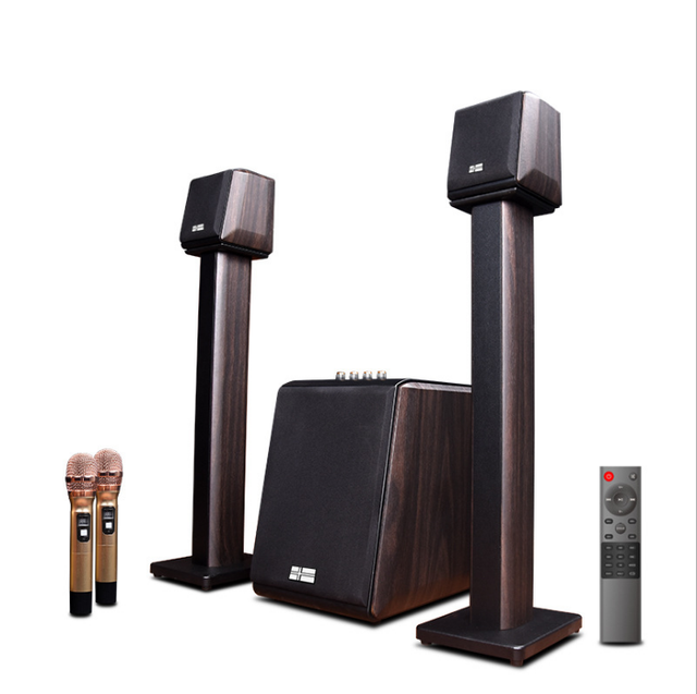Vofull 2.1 Home Mini KTV for Family Karaoke 500W With Dual Microphone KTV Karaoke System