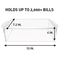 Boîte de présentation créative personnalisée de haute qualité en acrylique pour collectionneur de monnaies – Vente en gros usine