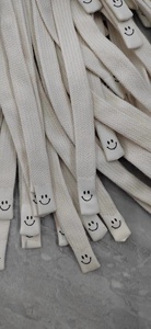 OEM Custom Polyester Cord Flat <b>Draw</b> Cords Hoodie String Rope Silicone Tip Drawcord With logo for <b>Cloth</b> - Product Image 2