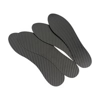 Twill Plain Arch Support carbono fiver suela de zapato Absorción de impacto Deportes Plantillas de carbono para adultos