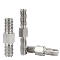 Zinc Plated Carbon Steel M8 M10 M12 M14 M16 M18 M20 L7 Double End Stud Bolt Astm A193 B7 304 316 Stainless Steel Thread Stud Rod
