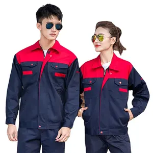 Abbigliamento da lavoro da uomo in stile caldo serie popolare abbigliamento da lavoro in puro poliestere uniforme da lavoro Unisex all'aperto in fabbrica