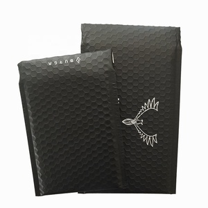 Tùy chỉnh Matt Đen logo in kim loại bong bóng bưu phẩm gửi thư Túi vận chuyển túi độn phong bì - Product Image 6