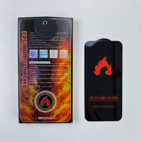 Pelindung Layar Kaca Tempered Anti-Statik Fire Wolf untuk iPhone 11 12 13 14 15 Pro Max 16 17 Air