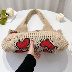 Borse da donna di tendenza per lo Shopping Online ali Baba China leggero con motivo a cuore d'amore con borse da Yoga - Product Image 4