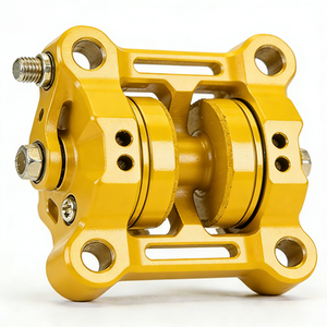 คาลิปเปอร์เบรกดิสก์มอเตอร์ไซค์อะลูมิเนียม CNC แบบสั่งทำพิเศษ OEM 4 ลูกสูบแบบต้านข้าง |   ชิ้นส่วนเบรกสำหรับรถแข่งสมรรถนะสูง - Product Image 4