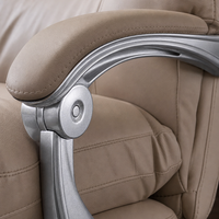 Chaise de bureau de direction ALINUNU, directement de l'usine, chaise de bureau ergonomique à dossier haut avec coussin d'assise épaissi