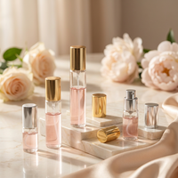 Flacons à col serti MUB FEA13 5ml 10ml, flacons en verre pour parfum, flacons en verre à remplir avec pulvérisateur en aluminium pressurisé