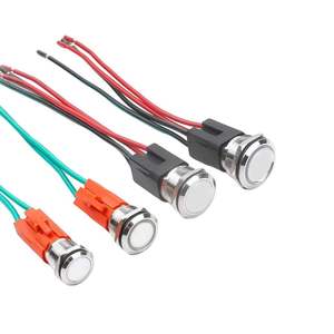 Bouton-poussoir de commande de machine de haute précision 22 mm, construction métallique solide, 12 V 6 A, IP65 - Product Image 2