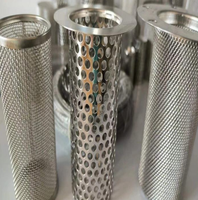 Filtre à tube conique en maille métallique en acier inoxydable 304 316