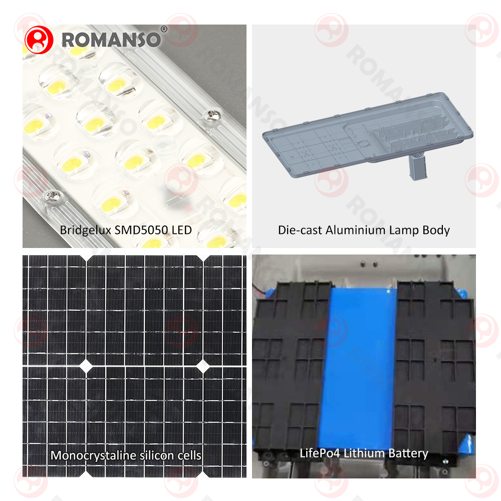 Waterproof 3.2V IP66 Solar Street Light with 16000-24000mAh Battery and 3-Year Warranty · image 6