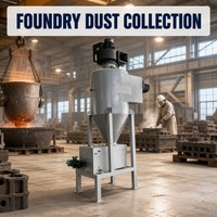 Séparateur cyclonique industriel à haute efficacité pour l'élimination de la poussière, contrôle de la pollution atmosphérique, collecteur de poussière cyclonique double en acier inoxydable