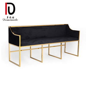 Silla de salón de boda de acero inoxidable con marco dorado - Product Image 2