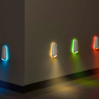 Nouvelle lampe de nuit LED RGB - Éclairage de toilette étanche avec détecteur de mouvement, rechargeable par USB, pour chambre, couloir et escaliers