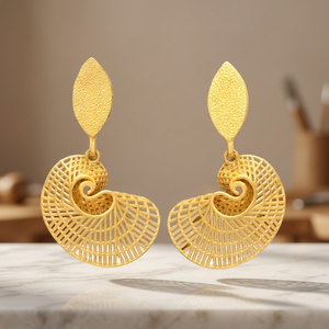 Handmade Brass Gemstone <b>Earrings</b> with Rhodium Plating Boho Ethnic Fashion <b>Earrings</b> - Product Image 2