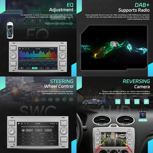 Podofo 4+64G 7'' Android Car Radio Wireless Carplay/Android Auto GPS WiFi RDS for Ford/Transit/Fiesta/Focus/Galaxy/Mondeo/Fusion - Product Image 2