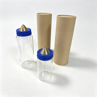 1000ml Glass Jar Pycnometer Set for Fine Aggregate Specific Gravity Test, Spun Brass Top with 10mm Hole & Rubber Gasket