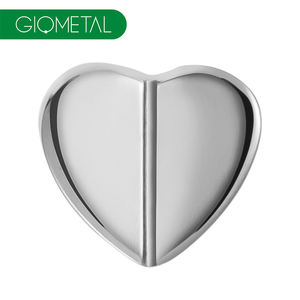 Giometal ASTM F136 implante de titanio sin rosca venta al por mayor Corazón Roto extremo Tragus Labret <span class=keywords><strong>Daith</strong></span> <span class=keywords><strong>Piercing</strong></span> pendientes joyería del cuerpo - Product Image 1