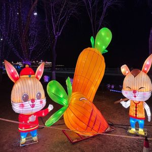 Lanternes de vacances du festival de la mi <span class=keywords><strong>automne</strong></span> Lanterne en soie chinoise avec lumières LED pour le nouvel an et le nouvel an chinois à prix réduit - Product Image 6