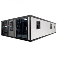 Maison conteneur modulaire préfabriquée moderne de 20 pieds et 40 pieds, mini-maison mobile extensible et pliable avec certification, réponse rapide