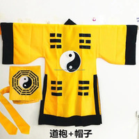 Costume d'Halloween assorti pour les propriétaires d'animaux, ensemble de costumes de zombie taoïste chinois pour chiens et chats