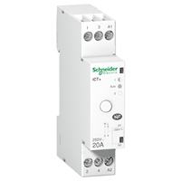 Contattore A9C15031W, 3,6 kW, bobina 230V AC, contatto 20 A, 250V 1 polo, NO, serie Acti9