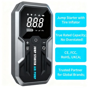 Démarreur intelligent 10000mAh avec compresseur d'air 2500A, gonfleur 150PSI, chargeur de batterie portable – Direct Usine - Product Image 2