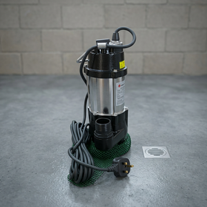 Bomba de Aguas Residuales Eléctrica SS SAMSON V250 de 0.25kW para Hogares Familiares, Alta Eficiencia, Caudal de 150L/min, Salida de 7.5m - Product Image 1