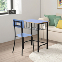 Ensemble table et chaise individuels modernes pour étudiant – Bureau et chaise en bois confortables pour la maison, le bureau ou l'école