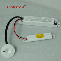 Projecteur d'urgence encastré au plafond 3W LED Lumière d'urgence vers le bas avec batterie de secours