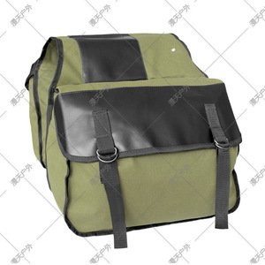 Sac de vélo d'extérieur Mantian en toile, sacoche arrière kaki pour VTT - Product Image 2